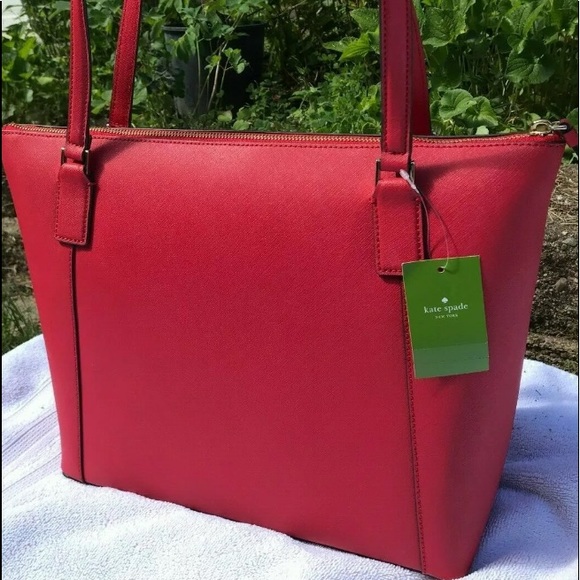 Kate Spade Cameron Large Pocket tote rosso red - Picture 3 of 7